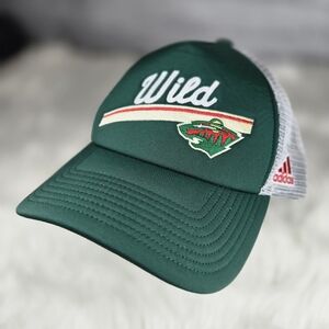 Minnesota Wild Adidas Foam Trucker Hat